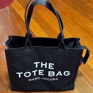 Marc Jacobs Black Canvas Tote Bag
